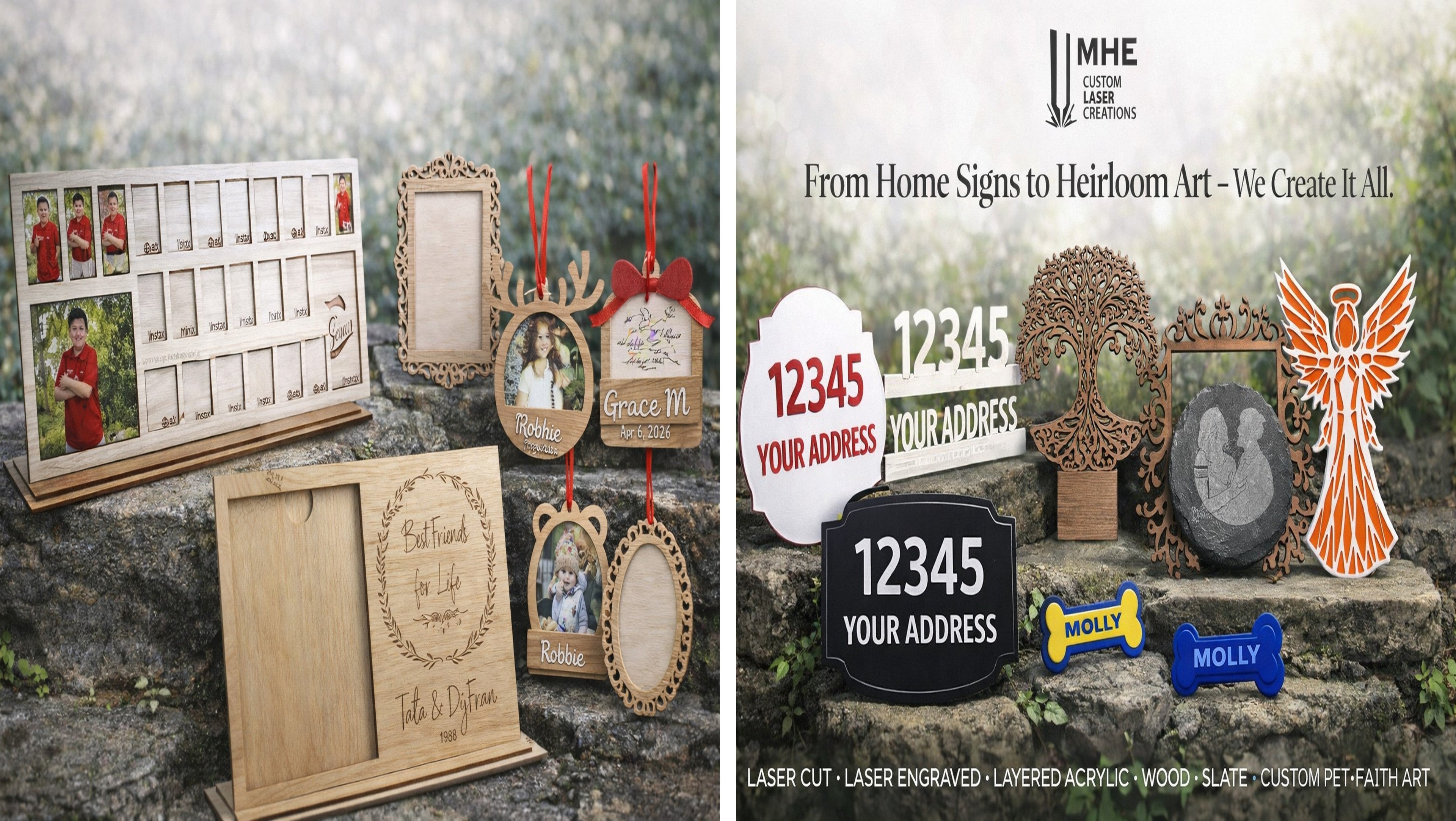 Laser - Signs & Picture Frames