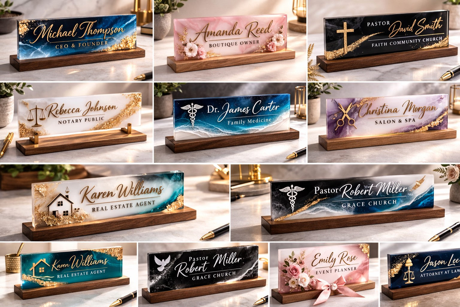 Desktop Epoxy Sign