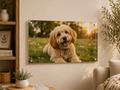 Personalized Pet Photo Glass Plaque, Custom Dog Cat Memorial Keepsake