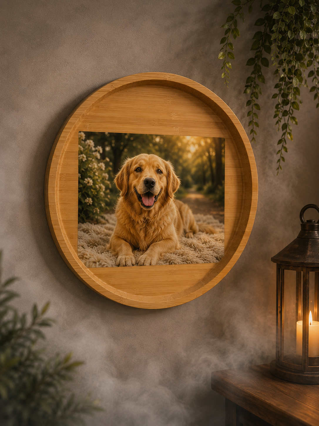 Personalized Pet Photo Wood Plaque, Custom Dog or Cat Memorial Gift, Epoxy Resin Pet Keepsake, Photo Memory on Wood