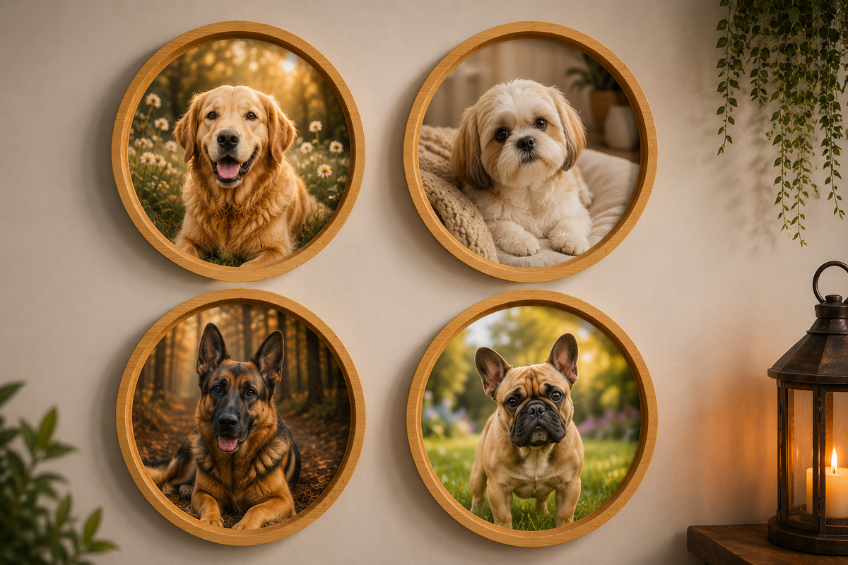 Personalized Pet Photo Wood Plaque, Custom Dog or Cat Memorial Gift, Epoxy Resin Pet Keepsake, Photo Memory on Wood